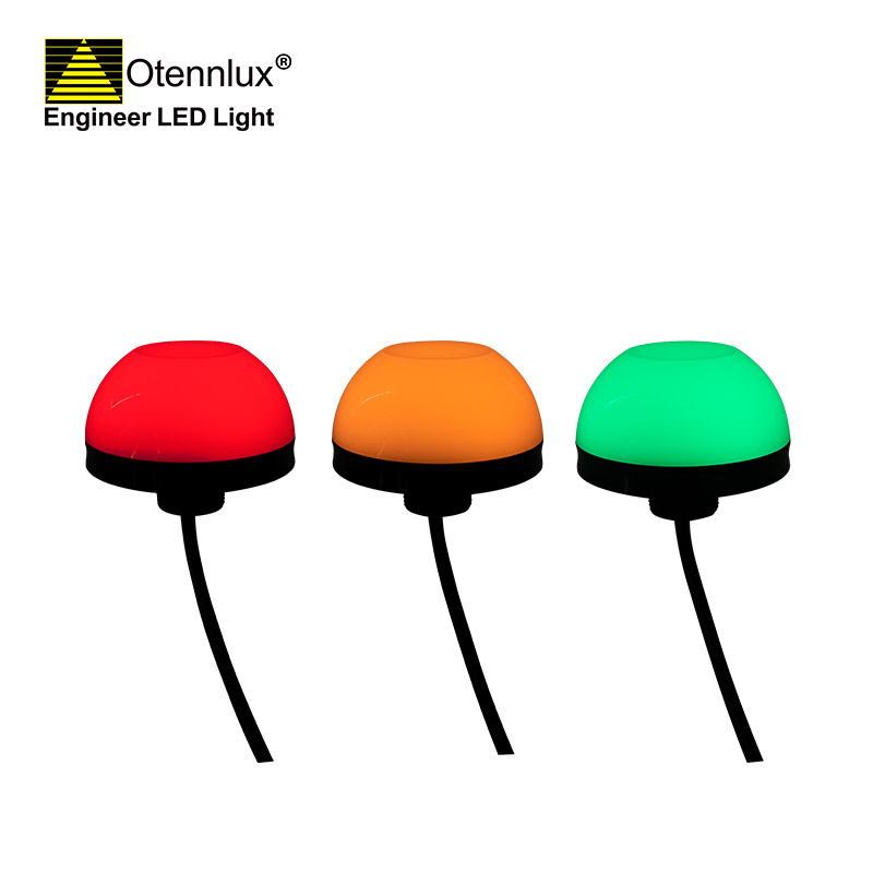 Otennlux O90 LED LUCE DI SEGNALE RISCALDANTE PER MACCHINA. Diametro 90mm, 24v, 3 colori